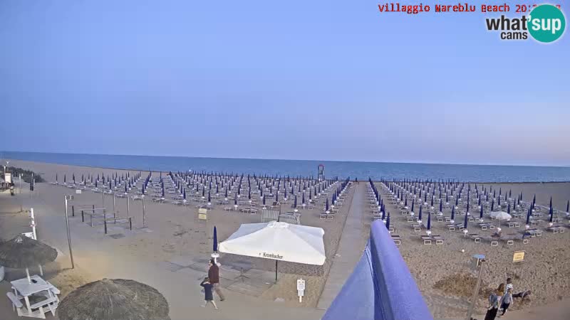 Web kamera uživo na plaži Villaggio Mare Blu Bibione Pineda – Italija