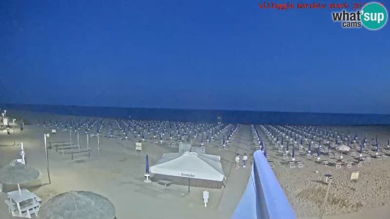 Web kamera uživo na plaži Villaggio Mare Blu Bibione Pineda – Italija