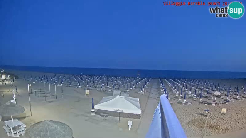 The beach Livecam Villaggio Mare Blu Bibione Pineda – Italy
