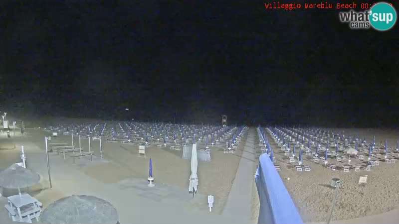 Webcam en direct de la plage Villaggio Mare Blu Bibione Pineda – Italie