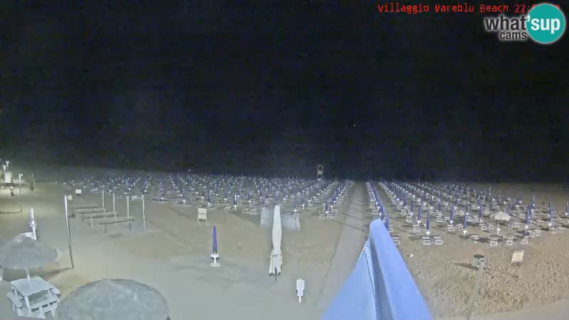 Playa webcam en vivo Villaggio Mare Blu Bibione Pineda – Italia