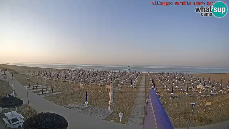 Web kamera uživo na plaži Villaggio Mare Blu Bibione Pineda – Italija