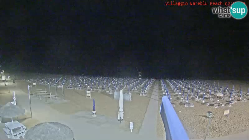 Web kamera uživo na plaži Villaggio Mare Blu Bibione Pineda – Italija