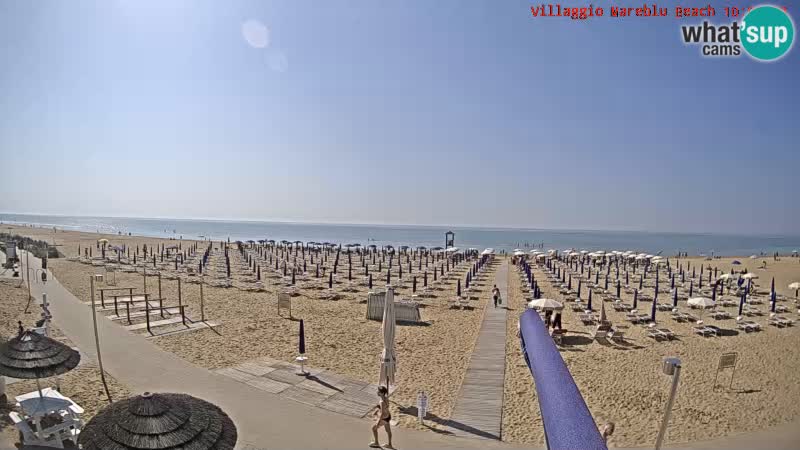 Der Strand Villaggio Mare Blu webcam Bibione Pineda – Italien