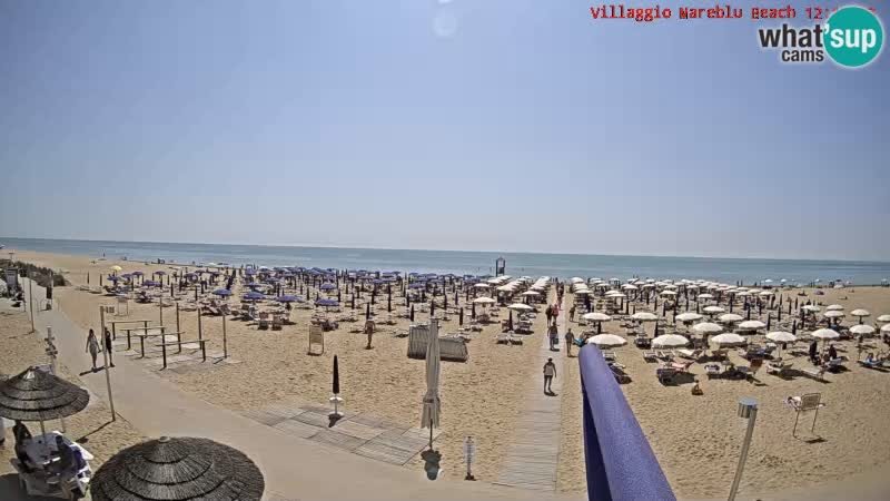 The beach Livecam Villaggio Mare Blu Bibione Pineda – Italy
