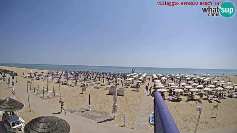 The beach Livecam Villaggio Mare Blu Bibione Pineda – Italy
