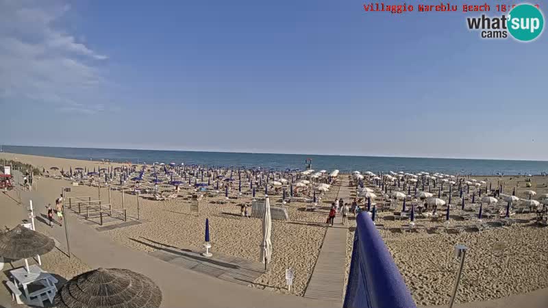 The beach Livecam Villaggio Mare Blu Bibione Pineda – Italy