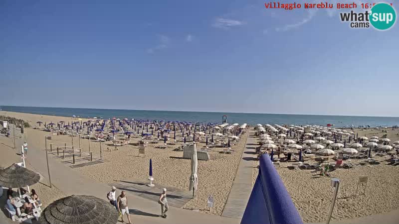 The beach Livecam Villaggio Mare Blu Bibione Pineda – Italy