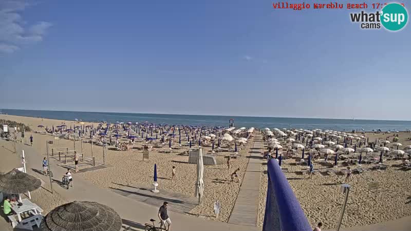 Der Strand Villaggio Mare Blu webcam Bibione Pineda – Italien