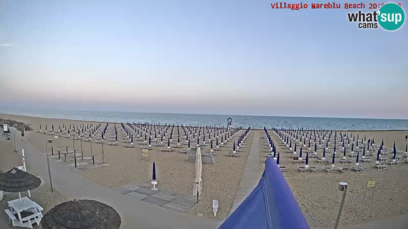 Web kamera uživo na plaži Villaggio Mare Blu Bibione Pineda – Italija