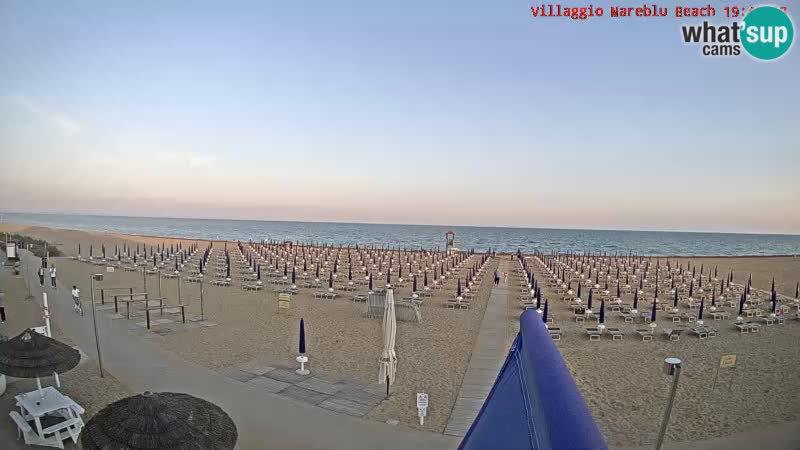 The beach Livecam Villaggio Mare Blu Bibione Pineda – Italy