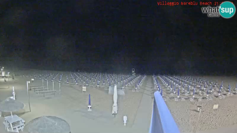 Webcam en direct de la plage Villaggio Mare Blu Bibione Pineda – Italie