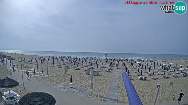 Spiaggia Webcam Villaggio Mare Blu Bibione Pineda
