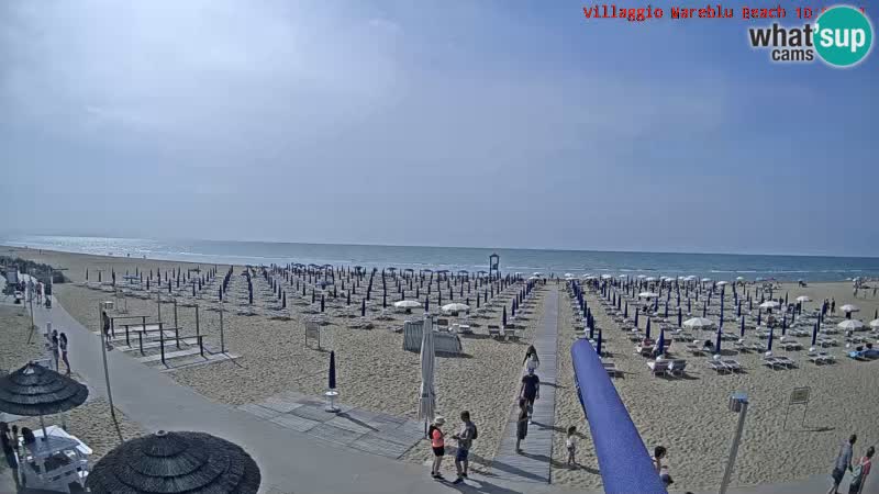 The beach Livecam Villaggio Mare Blu Bibione Pineda – Italy