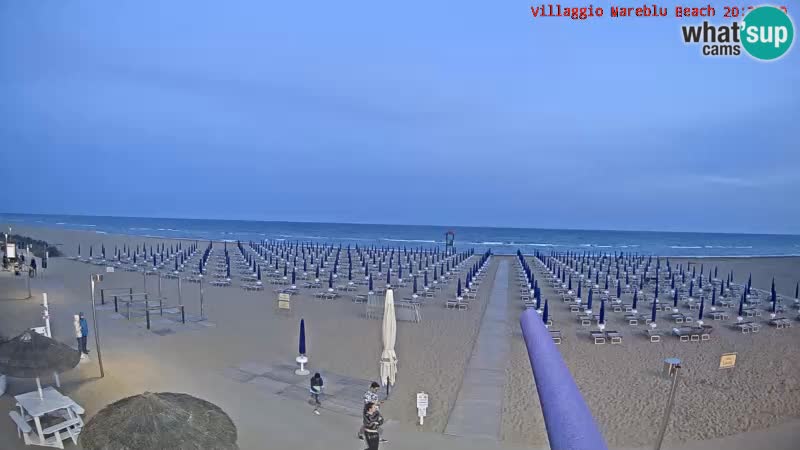 Web kamera uživo na plaži Villaggio Mare Blu Bibione Pineda – Italija