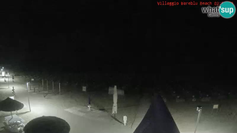 Spletna kamera na plaži v živo Villaggio Mare Blu Bibione Pineda – Italija
