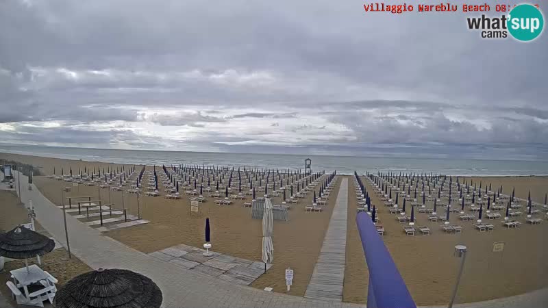 The beach Livecam Villaggio Mare Blu Bibione Pineda – Italy