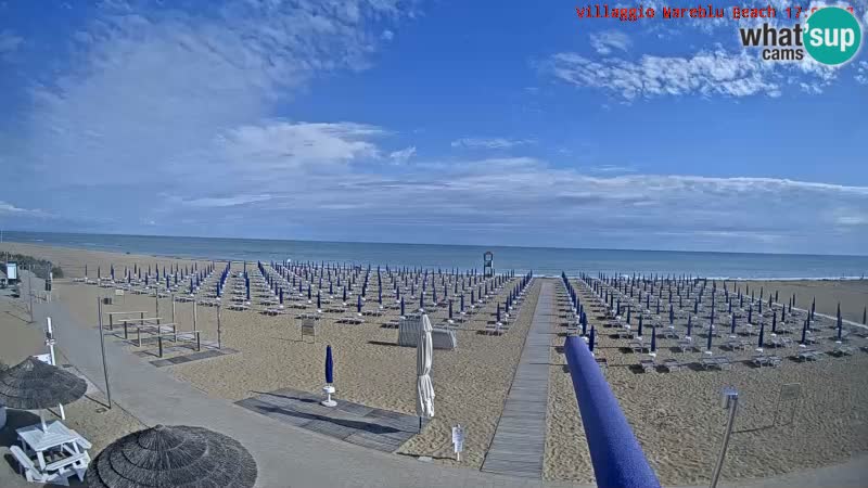 The beach Livecam Villaggio Mare Blu Bibione Pineda – Italy
