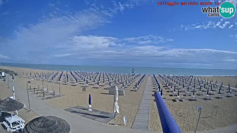 Web kamera uživo na plaži Villaggio Mare Blu Bibione Pineda – Italija