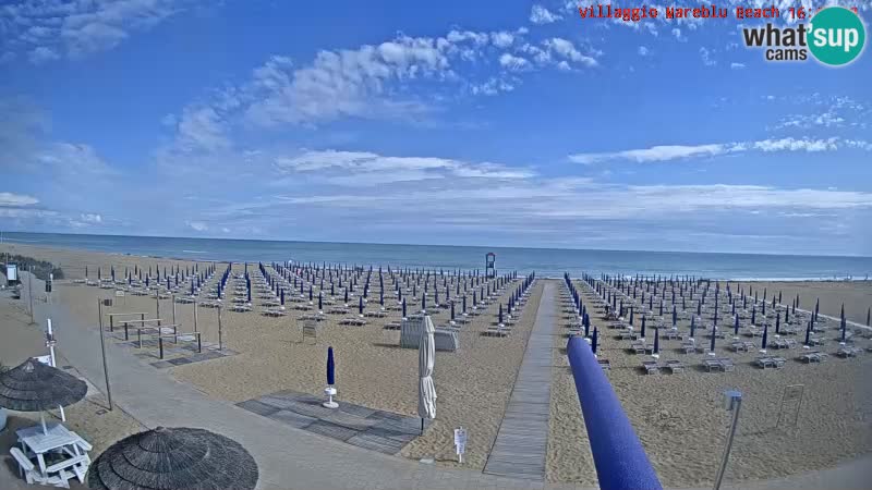 The beach Livecam Villaggio Mare Blu Bibione Pineda – Italy