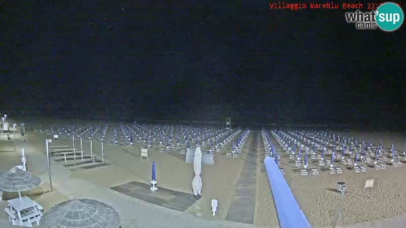Playa webcam en vivo Villaggio Mare Blu Bibione Pineda – Italia