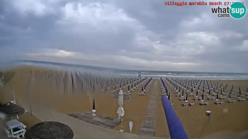 The beach live webcam Villaggio Mare Blu Bibione Pineda – Italy