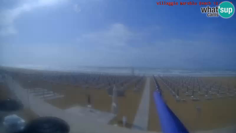 Webcam en direct de la plage Villaggio Mare Blu Bibione Pineda – Italie