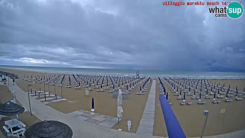 Spiaggia Webcam Villaggio Mare Blu Bibione Pineda