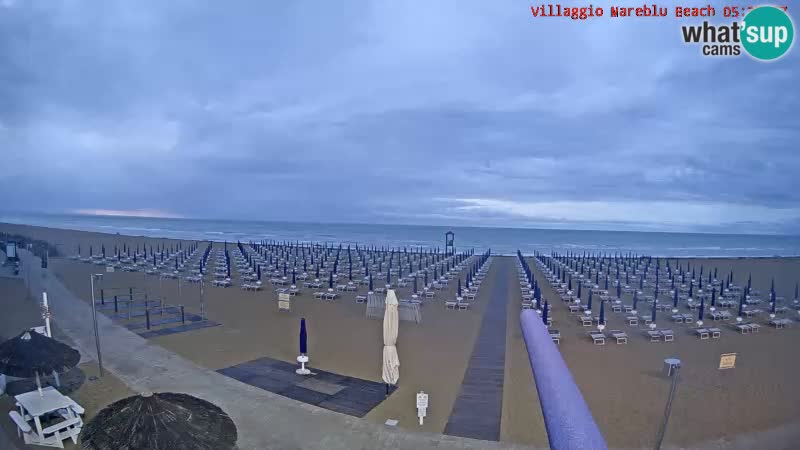 The beach Livecam Villaggio Mare Blu Bibione Pineda – Italy