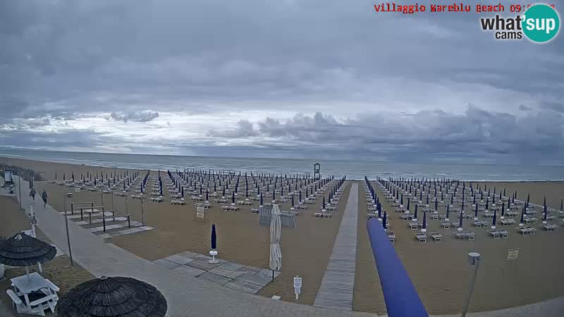 Playa webcam en vivo Villaggio Mare Blu Bibione Pineda – Italia