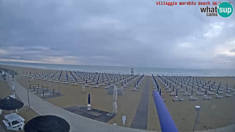 Spiaggia Webcam Villaggio Mare Blu Bibione Pineda