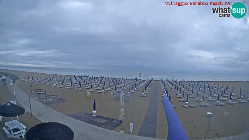 Web kamera uživo na plaži Villaggio Mare Blu Bibione Pineda – Italija