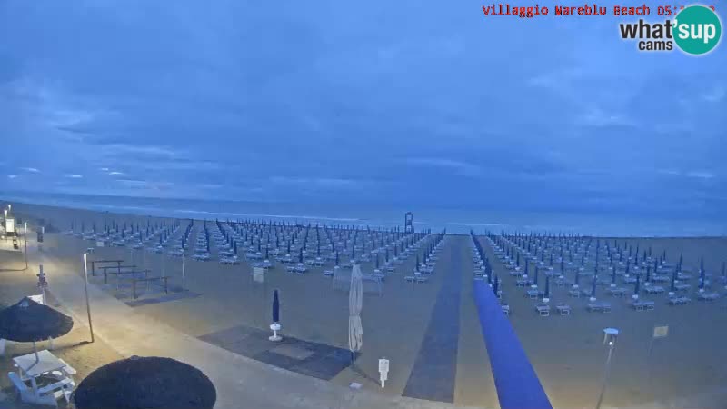 The beach Livecam Villaggio Mare Blu Bibione Pineda – Italy