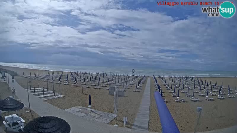 The beach live webcam Villaggio Mare Blu Bibione Pineda – Italy