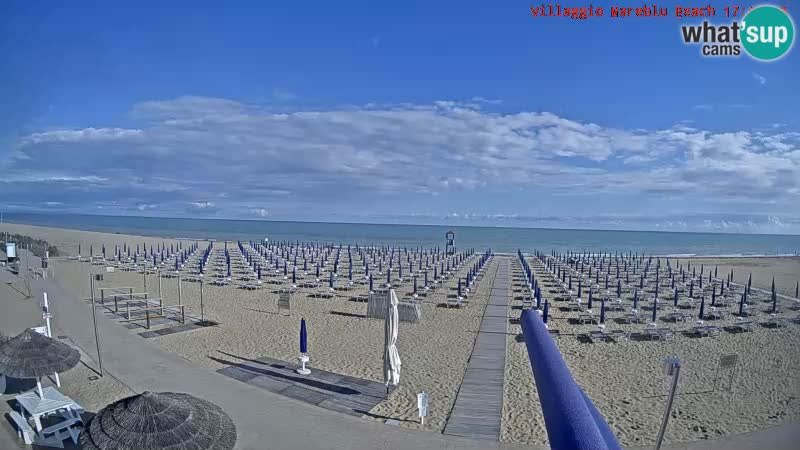 Web kamera uživo na plaži Villaggio Mare Blu Bibione Pineda – Italija