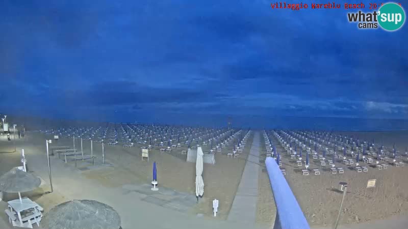 Spiaggia Webcam Villaggio Mare Blu Bibione Pineda