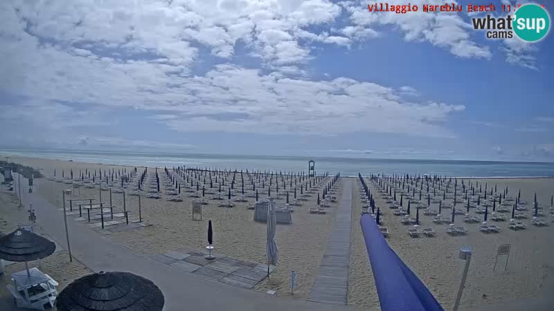 The beach live webcam Villaggio Mare Blu Bibione Pineda – Italy