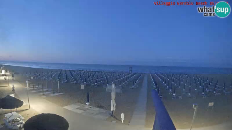 The beach live webcam Villaggio Mare Blu Bibione Pineda – Italy