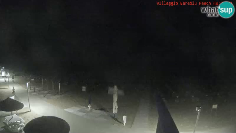 Spletna kamera na plaži v živo Villaggio Mare Blu Bibione Pineda – Italija