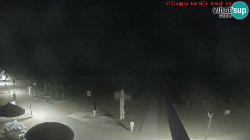 Spletna kamera na plaži v živo Villaggio Mare Blu Bibione Pineda – Italija