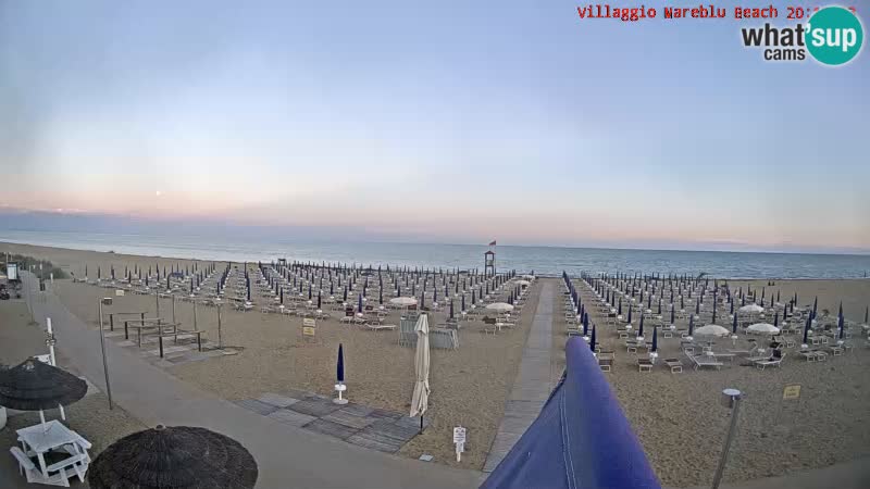 Spiaggia Webcam Villaggio Mare Blu Bibione Pineda