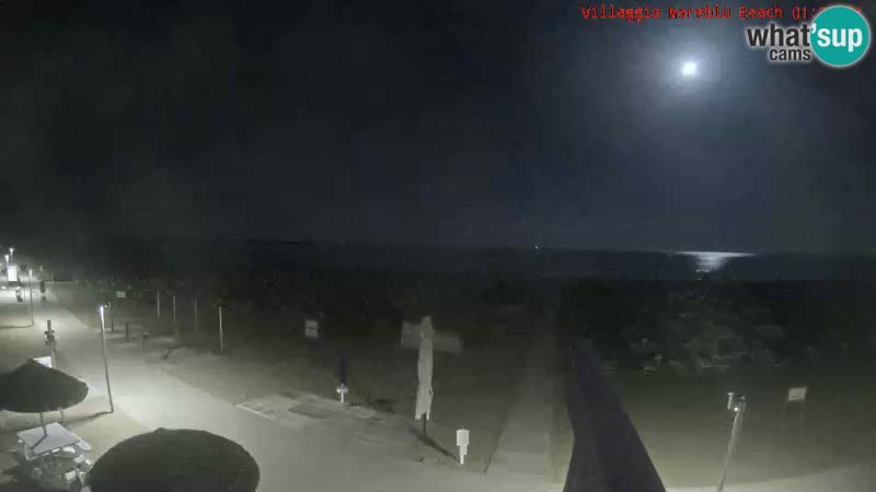 Webcam en direct de la plage Villaggio Mare Blu Bibione Pineda – Italie