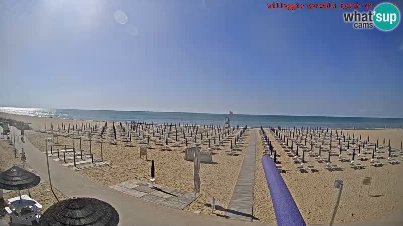 Der Strand Villaggio Mare Blu webcam Bibione Pineda – Italien