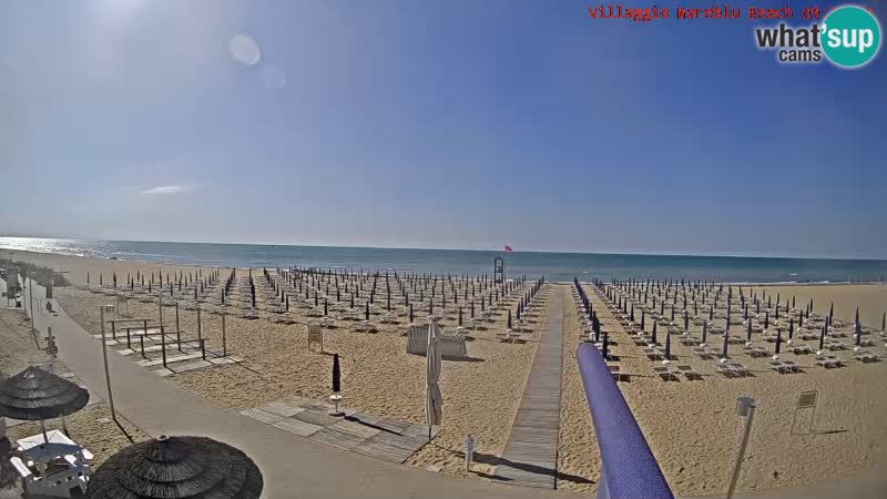 Web kamera uživo na plaži Villaggio Mare Blu Bibione Pineda – Italija