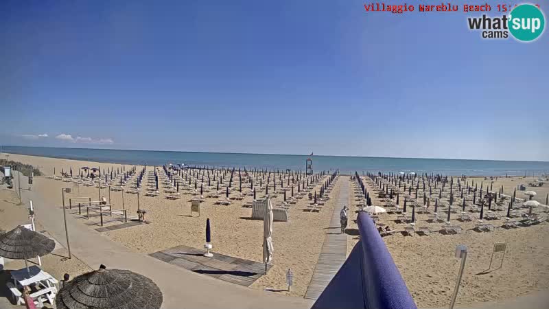 The beach Livecam Villaggio Mare Blu Bibione Pineda – Italy