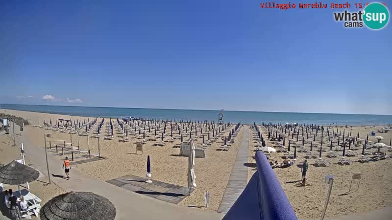 The beach Livecam Villaggio Mare Blu Bibione Pineda – Italy