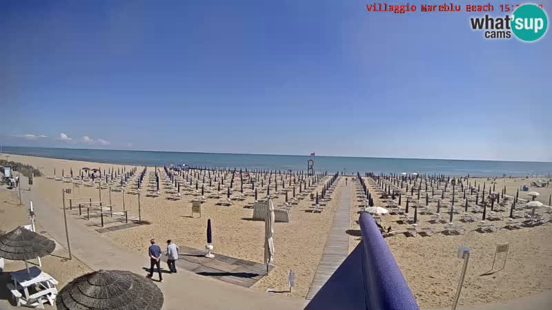 The beach Livecam Villaggio Mare Blu Bibione Pineda – Italy
