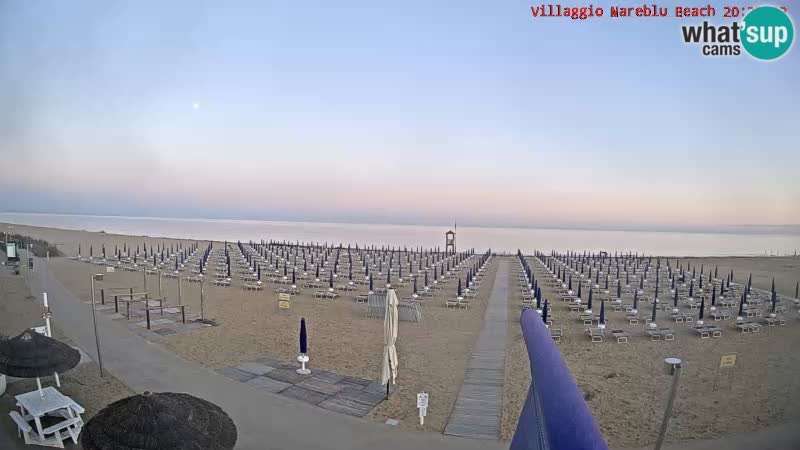 Spiaggia Webcam Villaggio Mare Blu Bibione Pineda