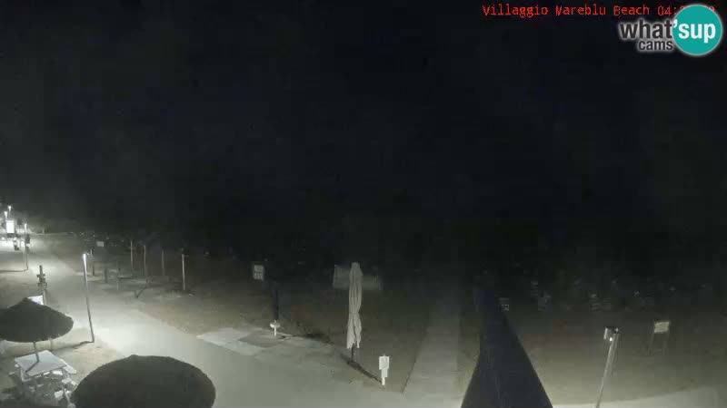 Spletna kamera na plaži v živo Villaggio Mare Blu Bibione Pineda – Italija