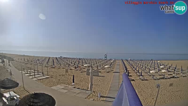 Spiaggia Webcam Villaggio Mare Blu Bibione Pineda